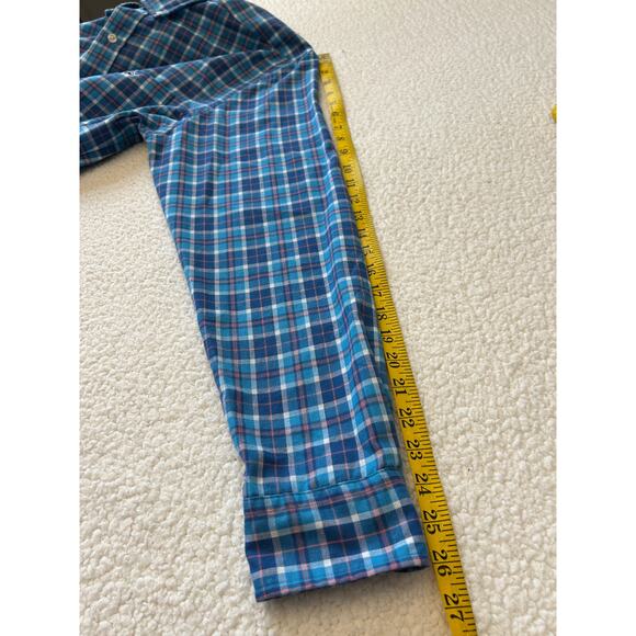 Vineyard Vines Classic Fit Tucker Shirt Men's Flannel LS Blue/Pink Plaid Size L - Picture 4 of 7